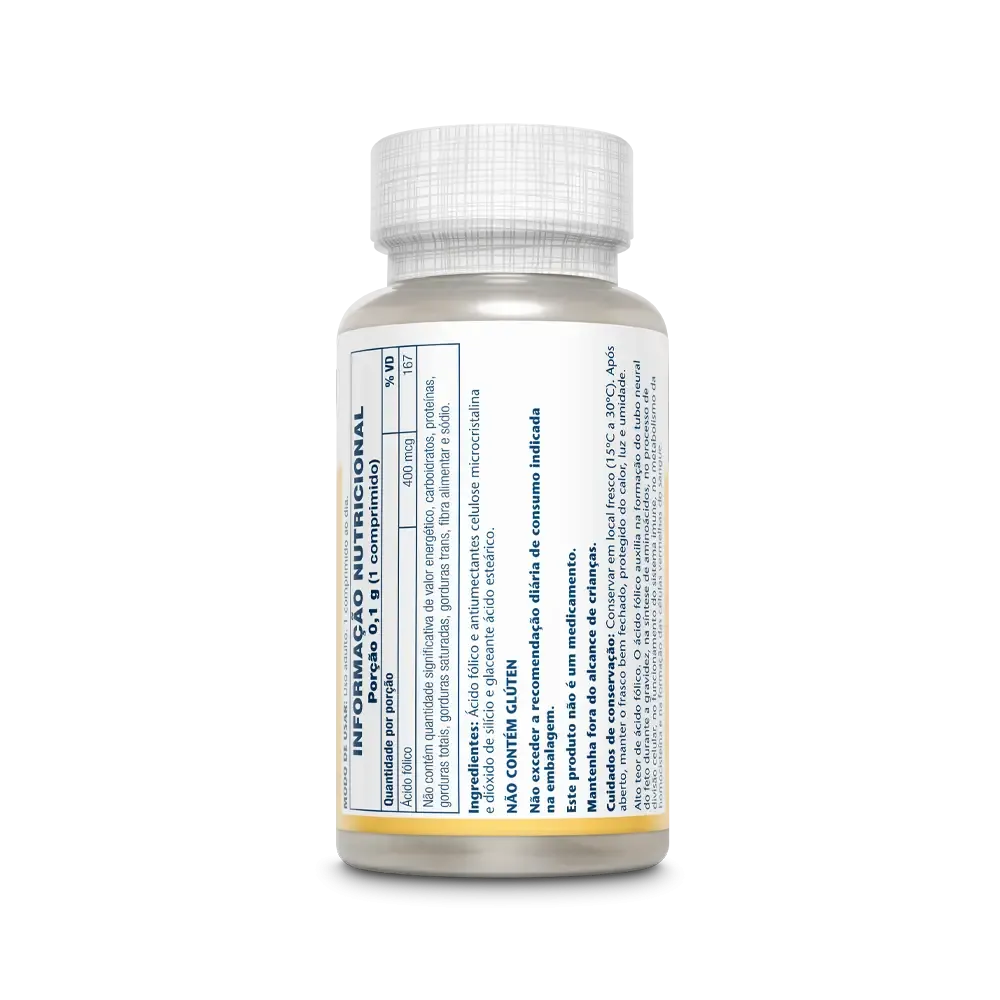 Ácido Fólico 400 mcg (VEGANO) - 180 cp