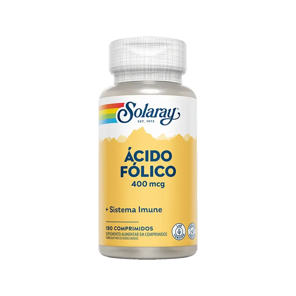 Ácido Fólico 400 mcg (VEGANO) - 180 cp