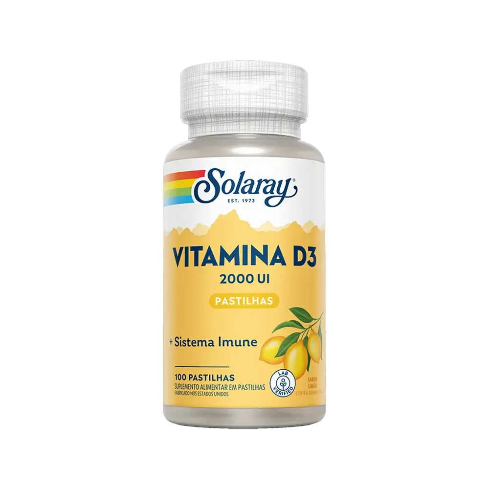 Vitamina D3 2000 ui - 100 Pastilhas